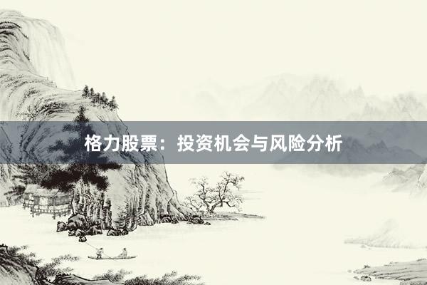 格力股票：投资机会与风险分析