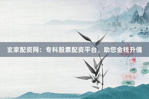 玄家配资网:专科股票配资平台,助您金钱升值