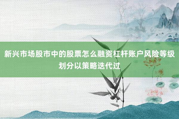 新兴市场股市中的股票怎么融资杠杆账户风险等级划分以策略迭代过
