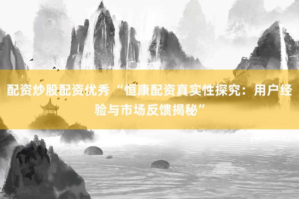 配资炒股配资优秀 “恒康配资真实性探究：用户经验与市场反馈揭秘”